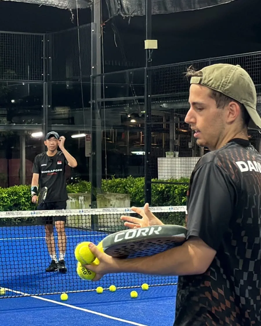 Dani coaching in Singapore.