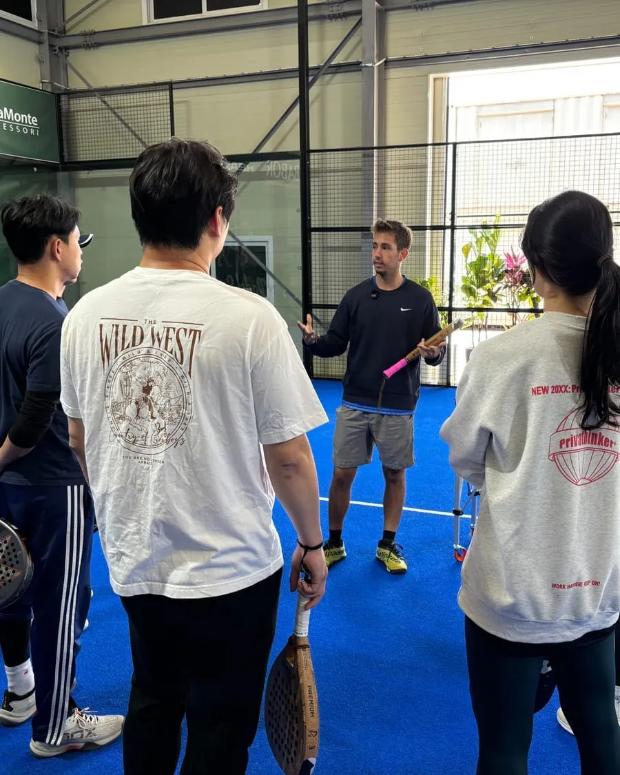 Dani coaching in South Korea.